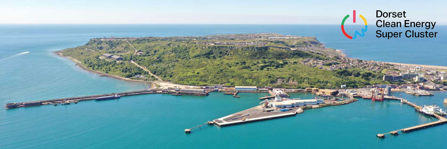 Arial view of Portland, Dorset